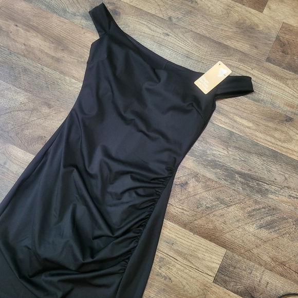 Popilush Black Off-the-Shoulder Shapewear Tummy Control Maxi Dress Size XS - Picture 6 of 11